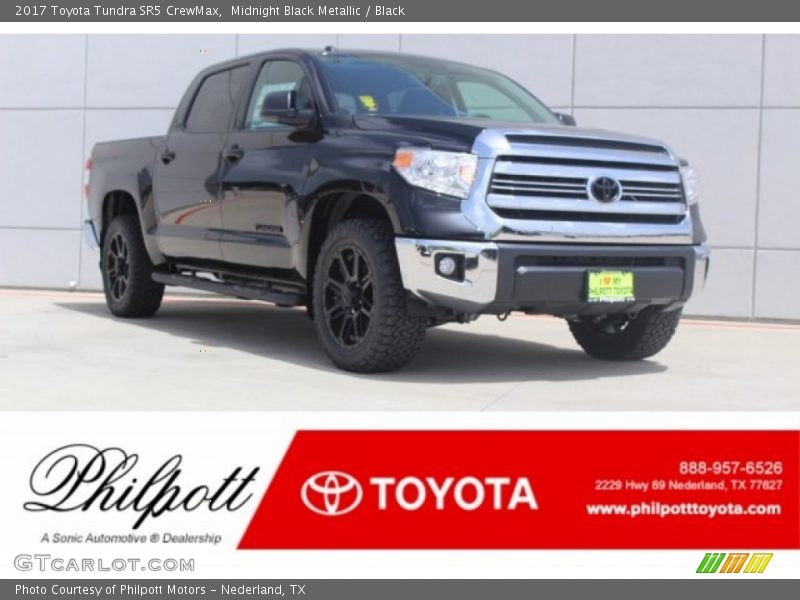 Midnight Black Metallic / Black 2017 Toyota Tundra SR5 CrewMax