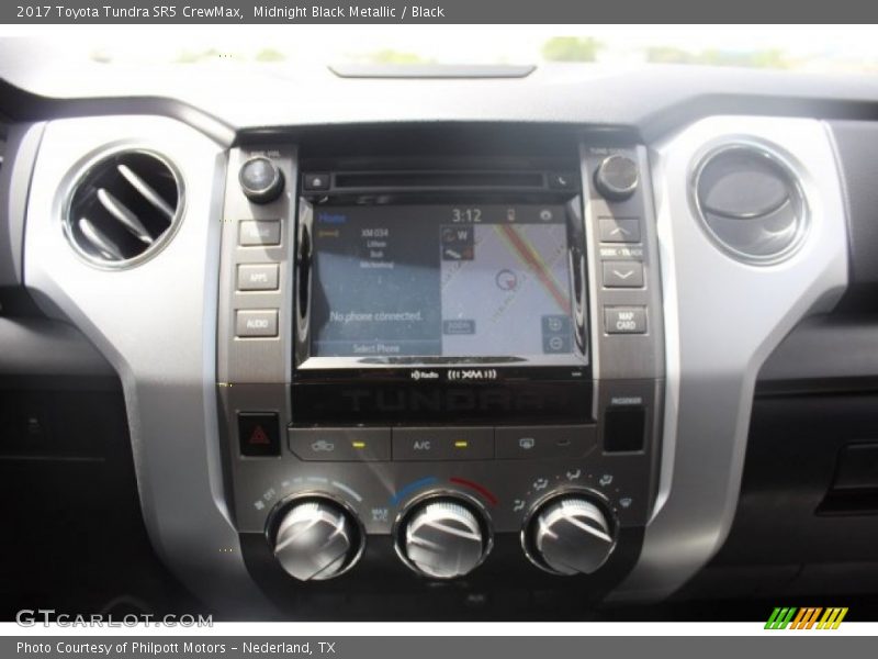Midnight Black Metallic / Black 2017 Toyota Tundra SR5 CrewMax