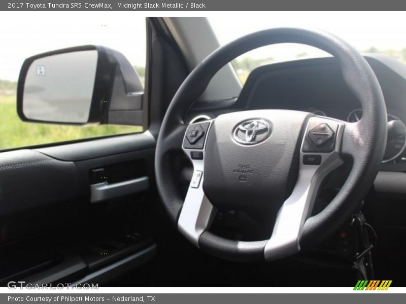 Midnight Black Metallic / Black 2017 Toyota Tundra SR5 CrewMax