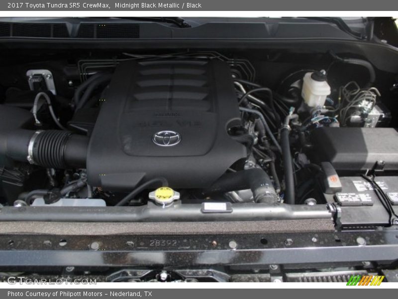 Midnight Black Metallic / Black 2017 Toyota Tundra SR5 CrewMax