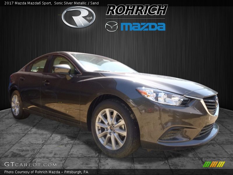 Sonic Silver Metallic / Sand 2017 Mazda Mazda6 Sport