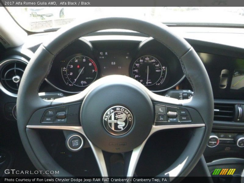 Alfa Black / Black 2017 Alfa Romeo Giulia AWD