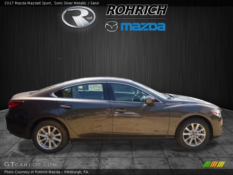 Sonic Silver Metallic / Sand 2017 Mazda Mazda6 Sport
