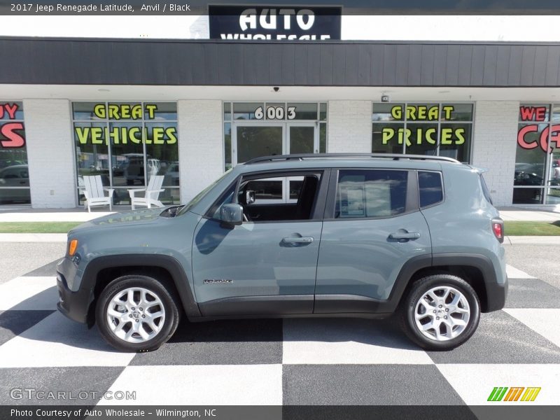 Anvil / Black 2017 Jeep Renegade Latitude