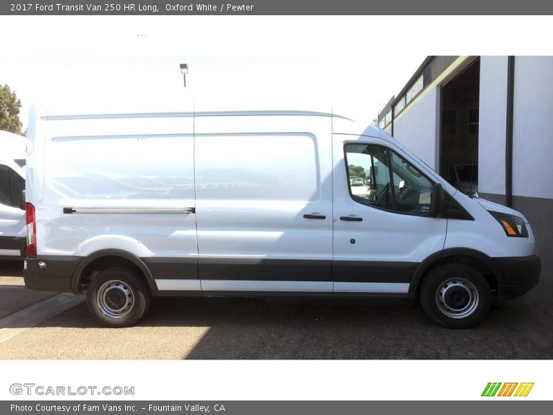 Oxford White / Pewter 2017 Ford Transit Van 250 HR Long