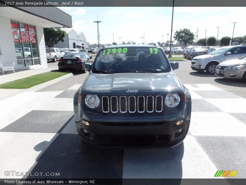Anvil / Black 2017 Jeep Renegade Latitude