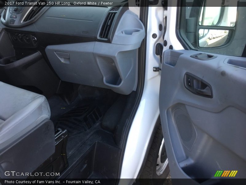 Oxford White / Pewter 2017 Ford Transit Van 250 HR Long