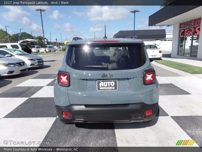 Anvil / Black 2017 Jeep Renegade Latitude