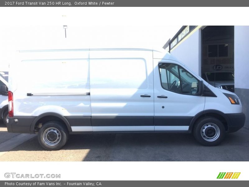 Oxford White / Pewter 2017 Ford Transit Van 250 HR Long