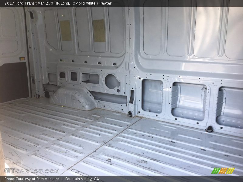 Oxford White / Pewter 2017 Ford Transit Van 250 HR Long