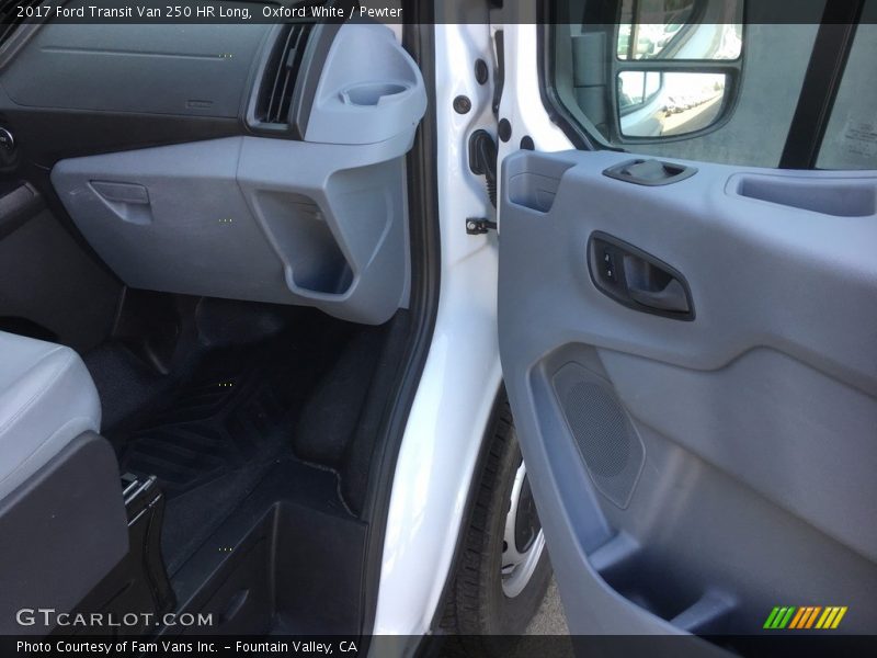 Oxford White / Pewter 2017 Ford Transit Van 250 HR Long
