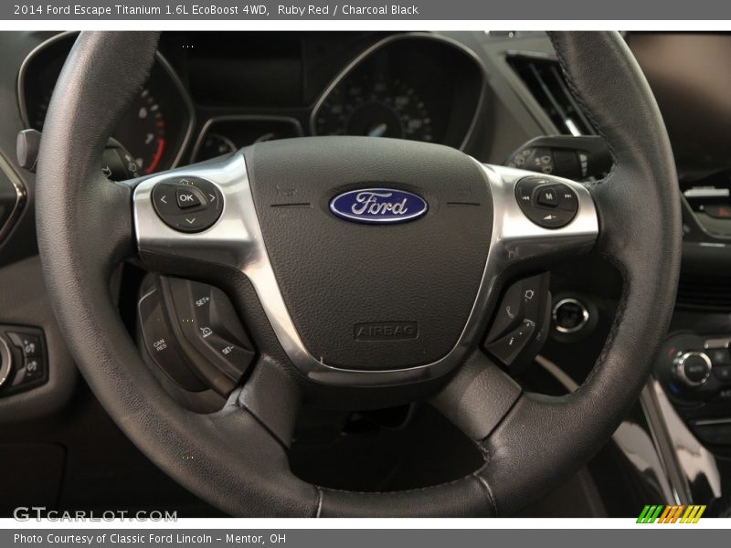 Ruby Red / Charcoal Black 2014 Ford Escape Titanium 1.6L EcoBoost 4WD