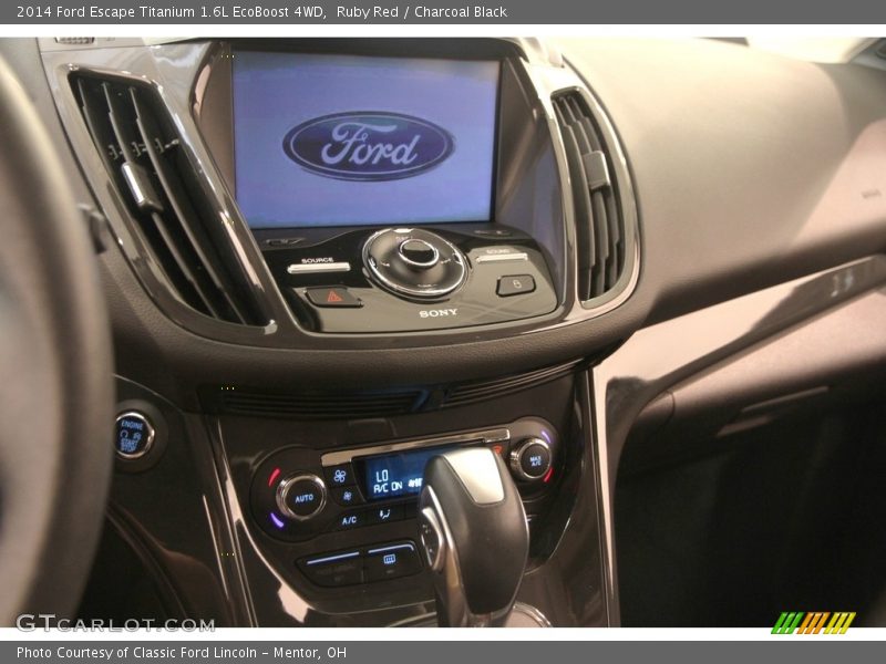 Ruby Red / Charcoal Black 2014 Ford Escape Titanium 1.6L EcoBoost 4WD