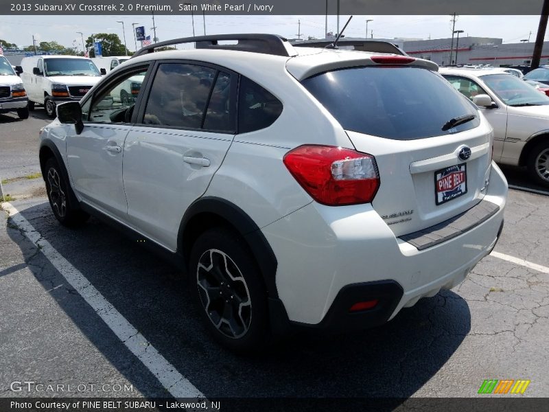 Satin White Pearl / Ivory 2013 Subaru XV Crosstrek 2.0 Premium