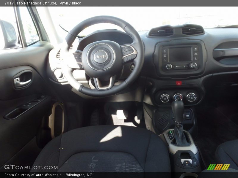 Anvil / Black 2017 Jeep Renegade Latitude