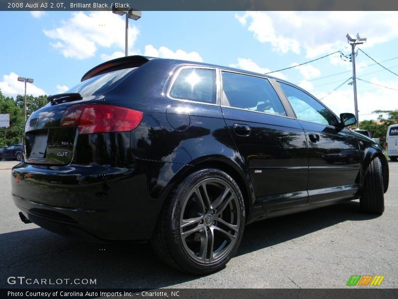 Brilliant Black / Black 2008 Audi A3 2.0T