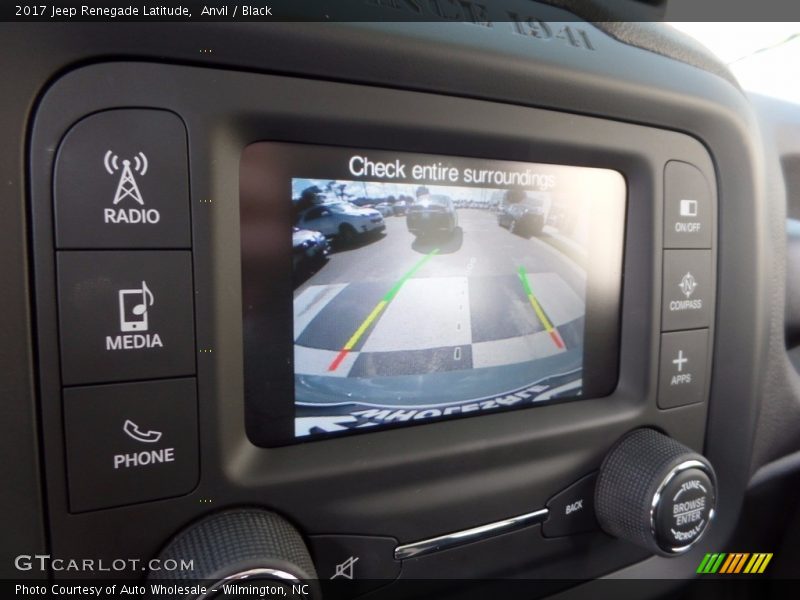 Anvil / Black 2017 Jeep Renegade Latitude