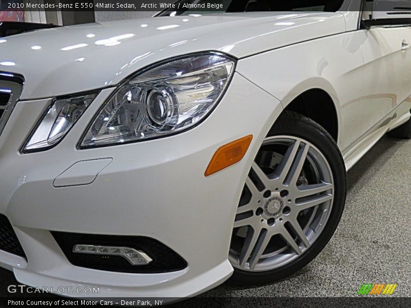 Arctic White / Almond Beige 2010 Mercedes-Benz E 550 4Matic Sedan