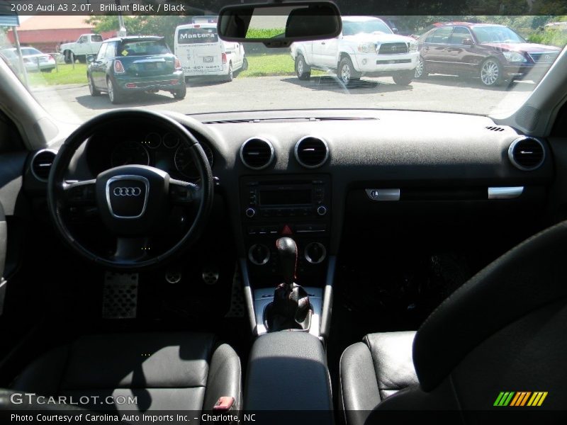 Brilliant Black / Black 2008 Audi A3 2.0T