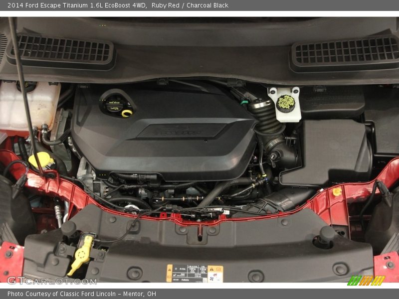 Ruby Red / Charcoal Black 2014 Ford Escape Titanium 1.6L EcoBoost 4WD