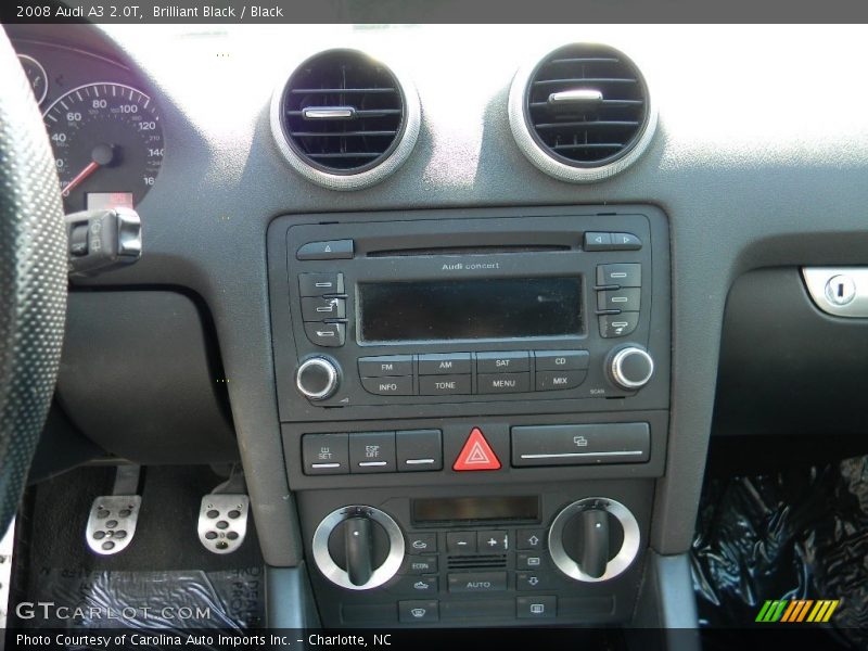 Brilliant Black / Black 2008 Audi A3 2.0T