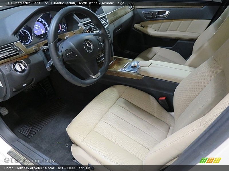 Arctic White / Almond Beige 2010 Mercedes-Benz E 550 4Matic Sedan