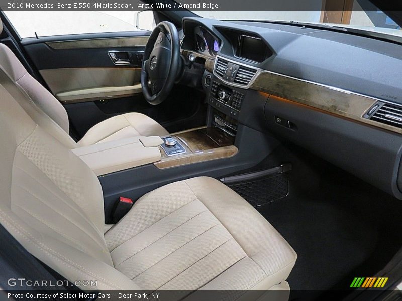 Arctic White / Almond Beige 2010 Mercedes-Benz E 550 4Matic Sedan