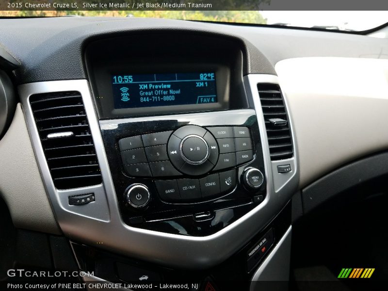 Silver Ice Metallic / Jet Black/Medium Titanium 2015 Chevrolet Cruze LS