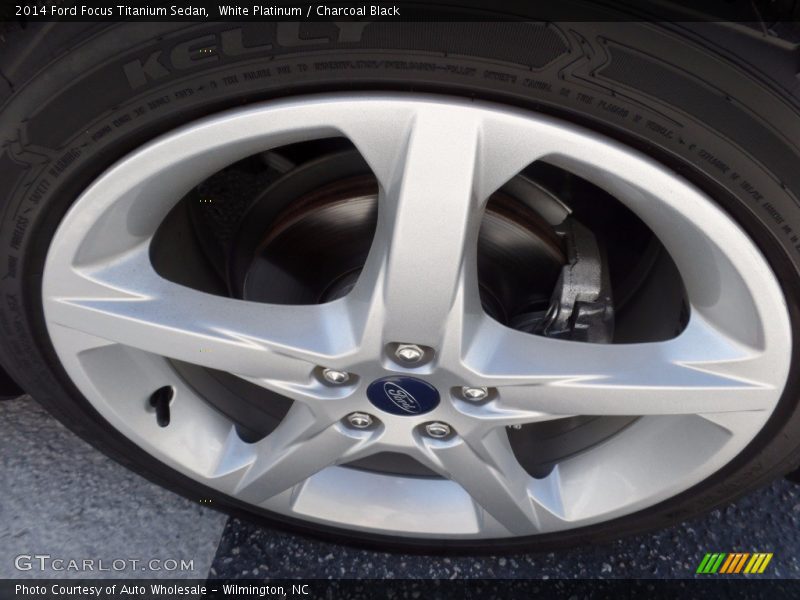 White Platinum / Charcoal Black 2014 Ford Focus Titanium Sedan