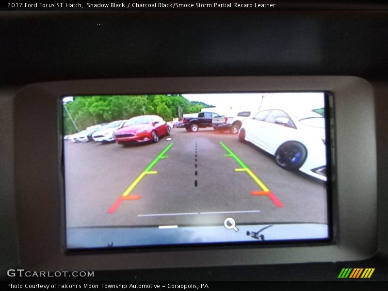 Shadow Black / Charcoal Black/Smoke Storm Partial Recaro Leather 2017 Ford Focus ST Hatch