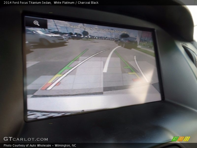 White Platinum / Charcoal Black 2014 Ford Focus Titanium Sedan