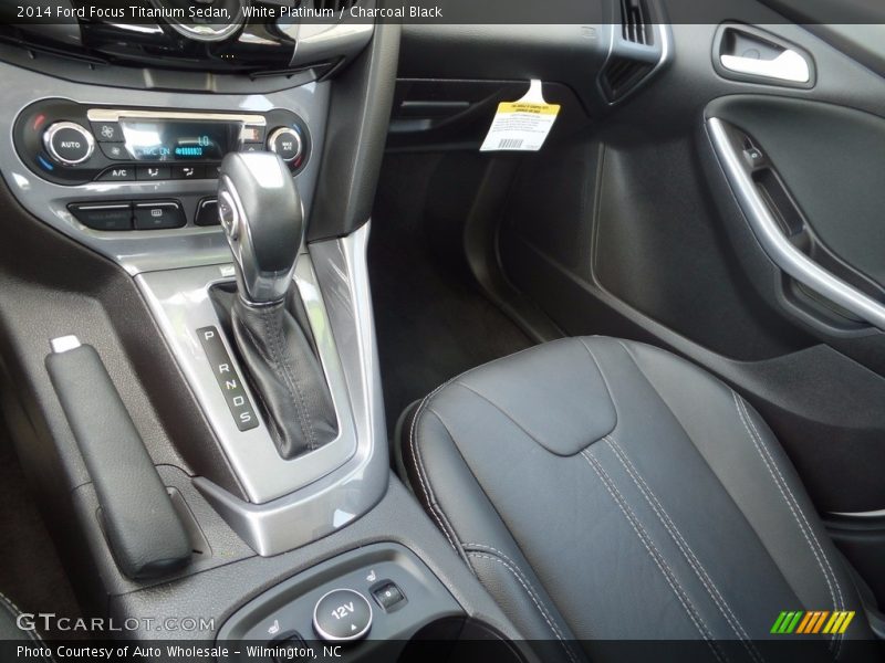 White Platinum / Charcoal Black 2014 Ford Focus Titanium Sedan