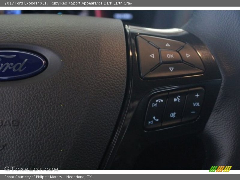 Ruby Red / Sport Appearance Dark Earth Gray 2017 Ford Explorer XLT
