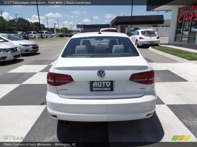 Pure White / Black/Ceramique 2017 Volkswagen Jetta Sport