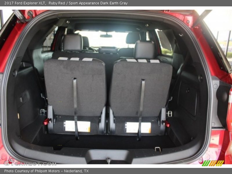 Ruby Red / Sport Appearance Dark Earth Gray 2017 Ford Explorer XLT
