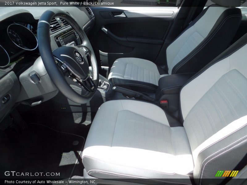 Pure White / Black/Ceramique 2017 Volkswagen Jetta Sport
