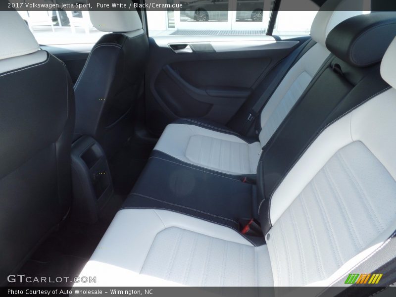 Pure White / Black/Ceramique 2017 Volkswagen Jetta Sport