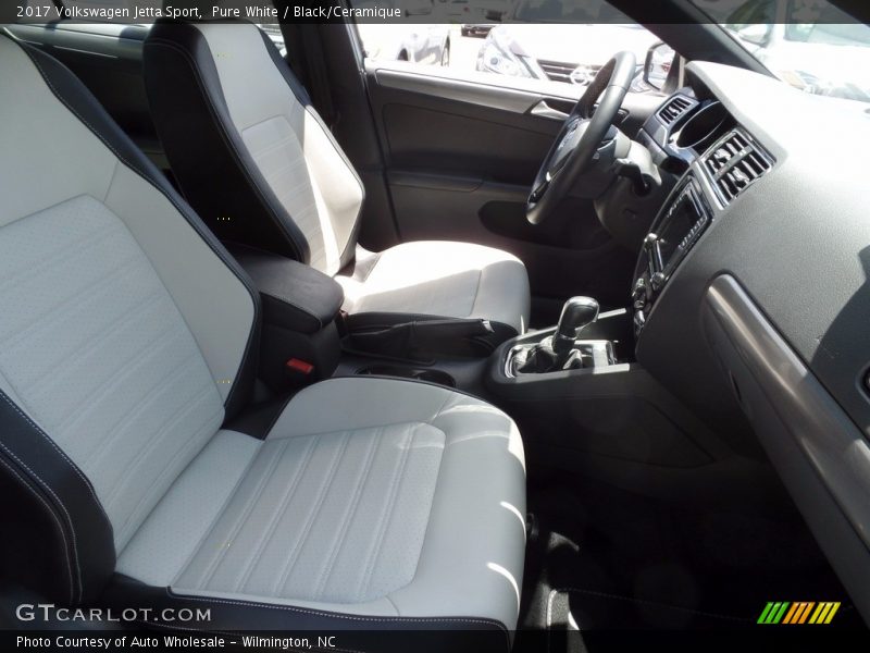 Pure White / Black/Ceramique 2017 Volkswagen Jetta Sport