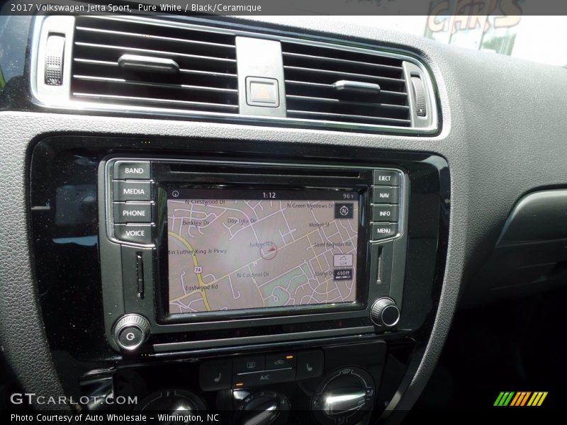 Pure White / Black/Ceramique 2017 Volkswagen Jetta Sport