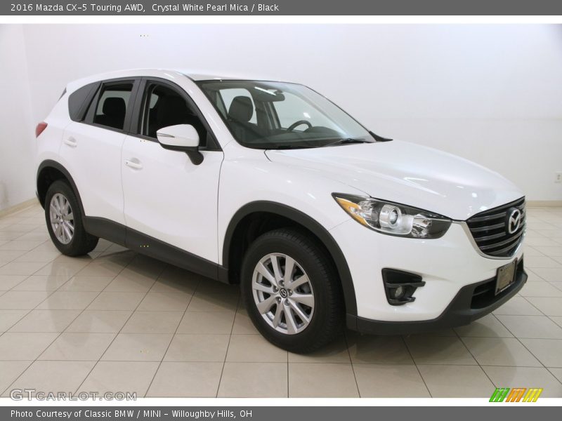 Crystal White Pearl Mica / Black 2016 Mazda CX-5 Touring AWD