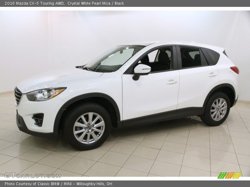 Crystal White Pearl Mica / Black 2016 Mazda CX-5 Touring AWD