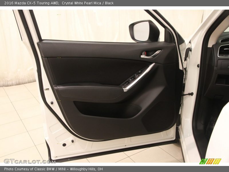 Crystal White Pearl Mica / Black 2016 Mazda CX-5 Touring AWD