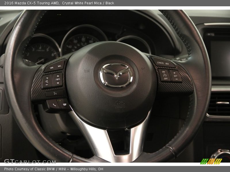Crystal White Pearl Mica / Black 2016 Mazda CX-5 Touring AWD