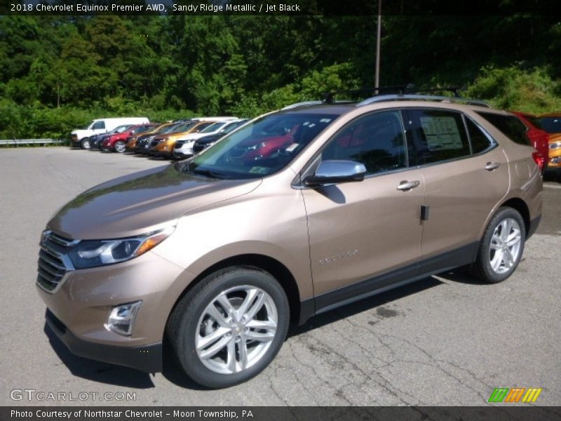 Sandy Ridge Metallic / Jet Black 2018 Chevrolet Equinox Premier AWD