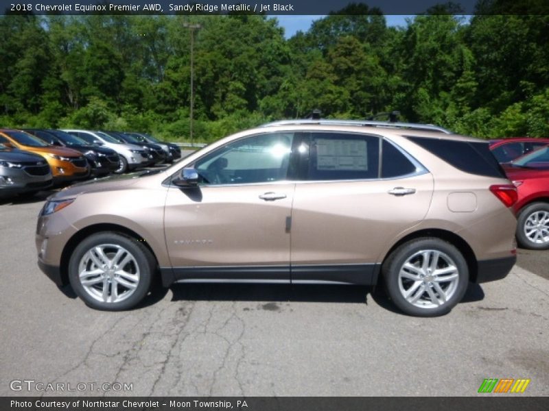 Sandy Ridge Metallic / Jet Black 2018 Chevrolet Equinox Premier AWD