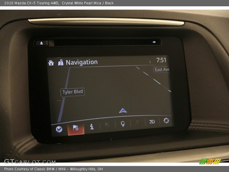 Crystal White Pearl Mica / Black 2016 Mazda CX-5 Touring AWD