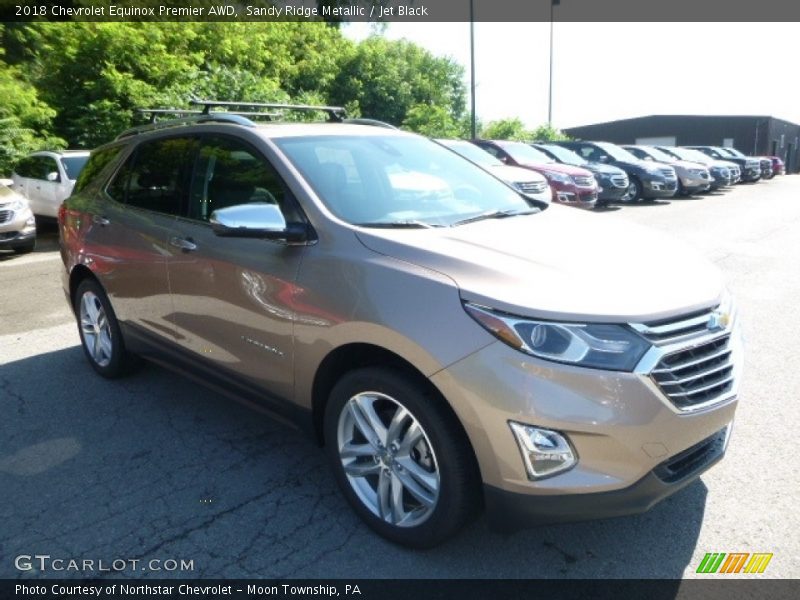 Sandy Ridge Metallic / Jet Black 2018 Chevrolet Equinox Premier AWD