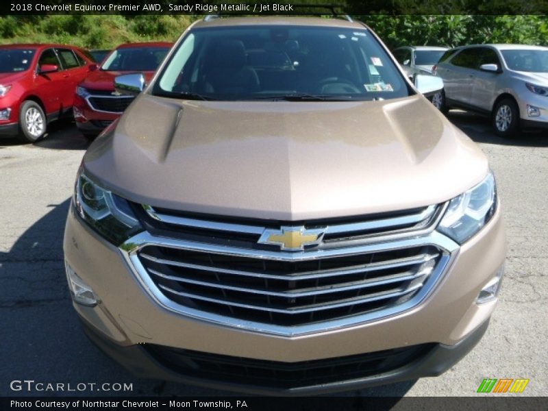 Sandy Ridge Metallic / Jet Black 2018 Chevrolet Equinox Premier AWD