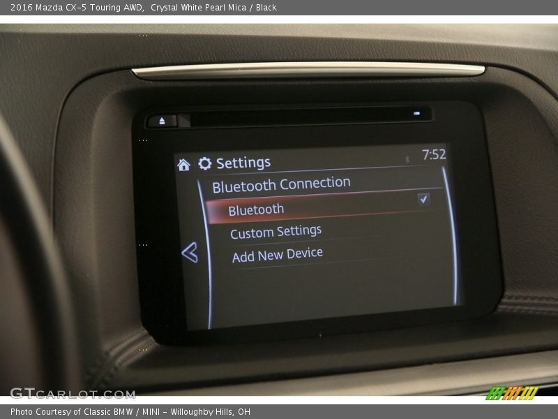 Crystal White Pearl Mica / Black 2016 Mazda CX-5 Touring AWD