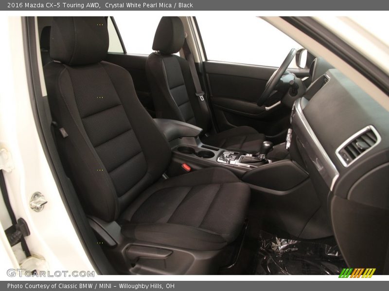 Crystal White Pearl Mica / Black 2016 Mazda CX-5 Touring AWD